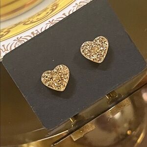 Gold Acrylic Stud Earrings